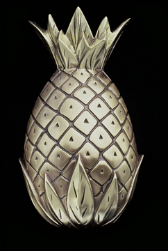 Sand-cast brass Pineapple door knocker